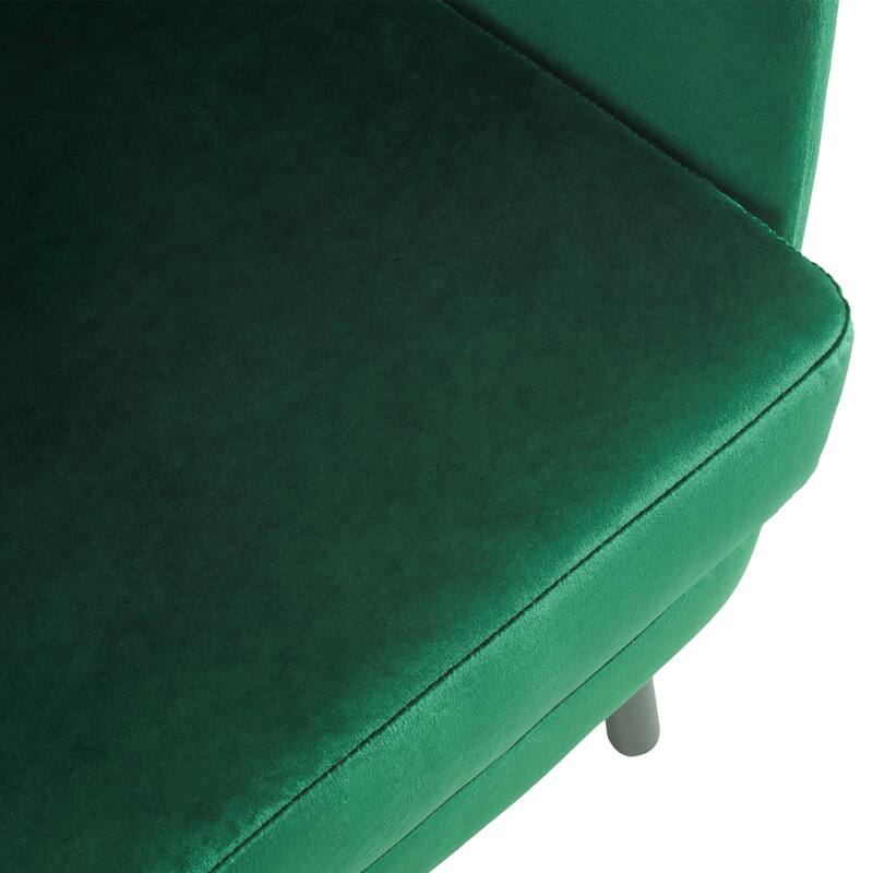Stylish Wing Back Velvet Accent Chair by Christopher Knight Home