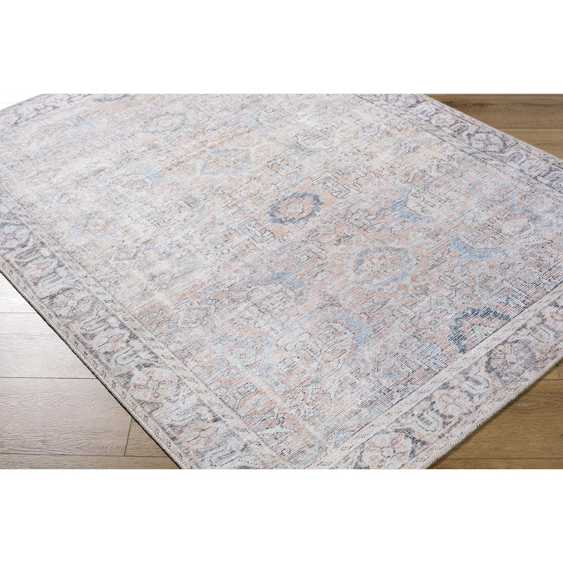 Livabliss Kemer Traditional Medallion Indoor/Outdoor Area Rug