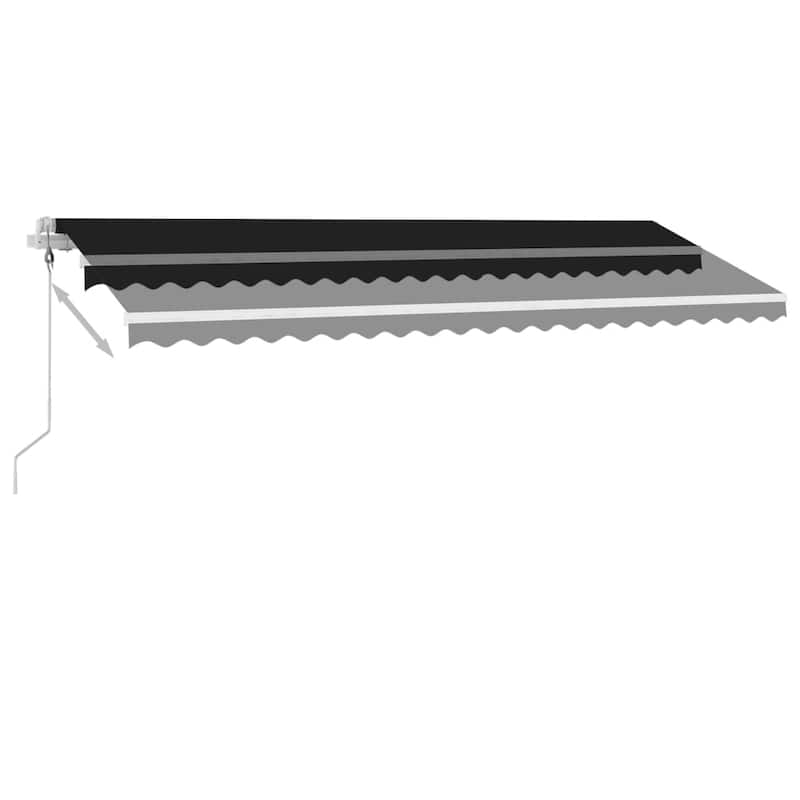 vidaXL Electric Awning Retractable Canopy Sunshade Shelter for Porch Balcony