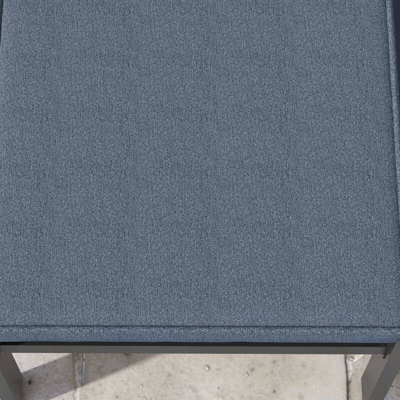 Outsunny 2 Patio Chaise Lounge Chair Cushions with Backrests, Replacement Patio Cushions with Ties for Outdoor Poolside Lounge