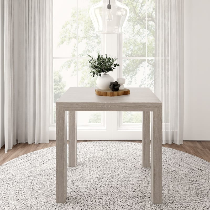 Plank and Beam Modern Solid Wood Square Counter Height Dining Table - 41"