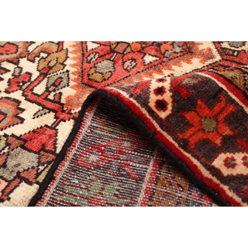 ECARPETGALLERY Hand-knotted Andelz Red Wool Rug - 4'9 x 6'9