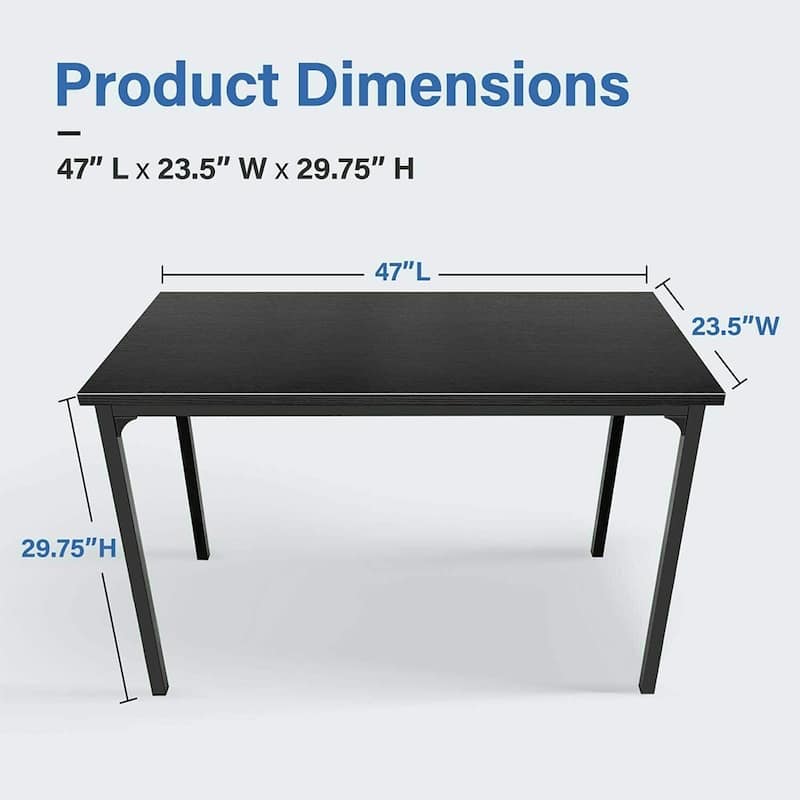 Simple Deluxe Computer Writing Desk Modern Black