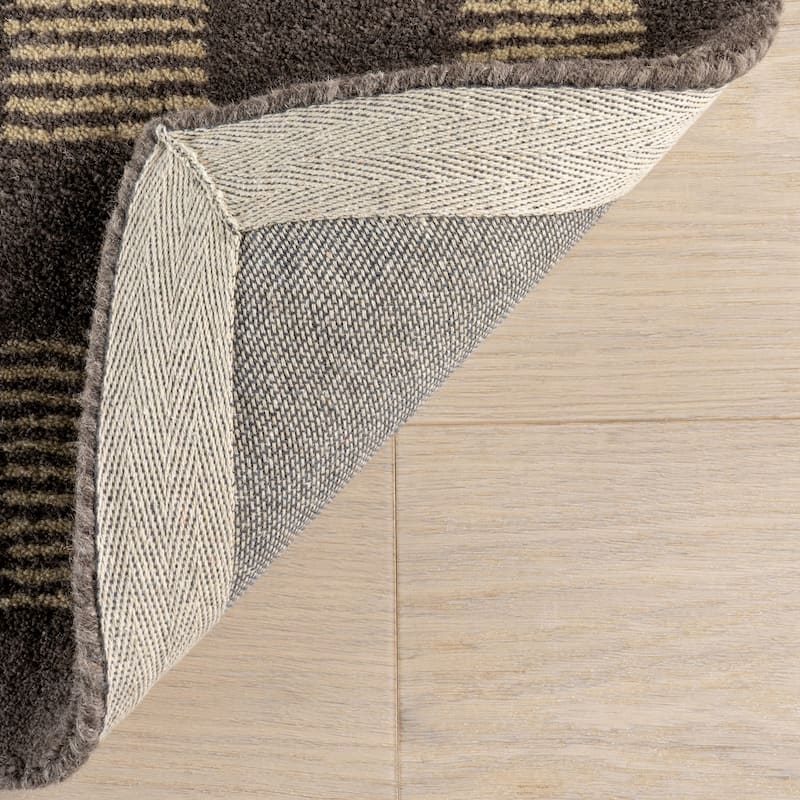 Quince Checkered Wool Area Rug
