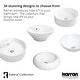 preview thumbnail 6 of 4, Karran Valera 27" Vitreous China Vessel Bathroom Sink in White