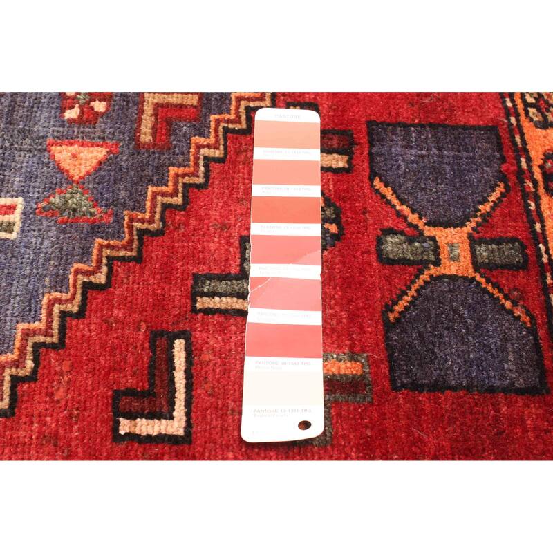 ECARPETGALLERY Hand-knotted Anadol Dark Red Wool Rug - 4'0 x 6'9