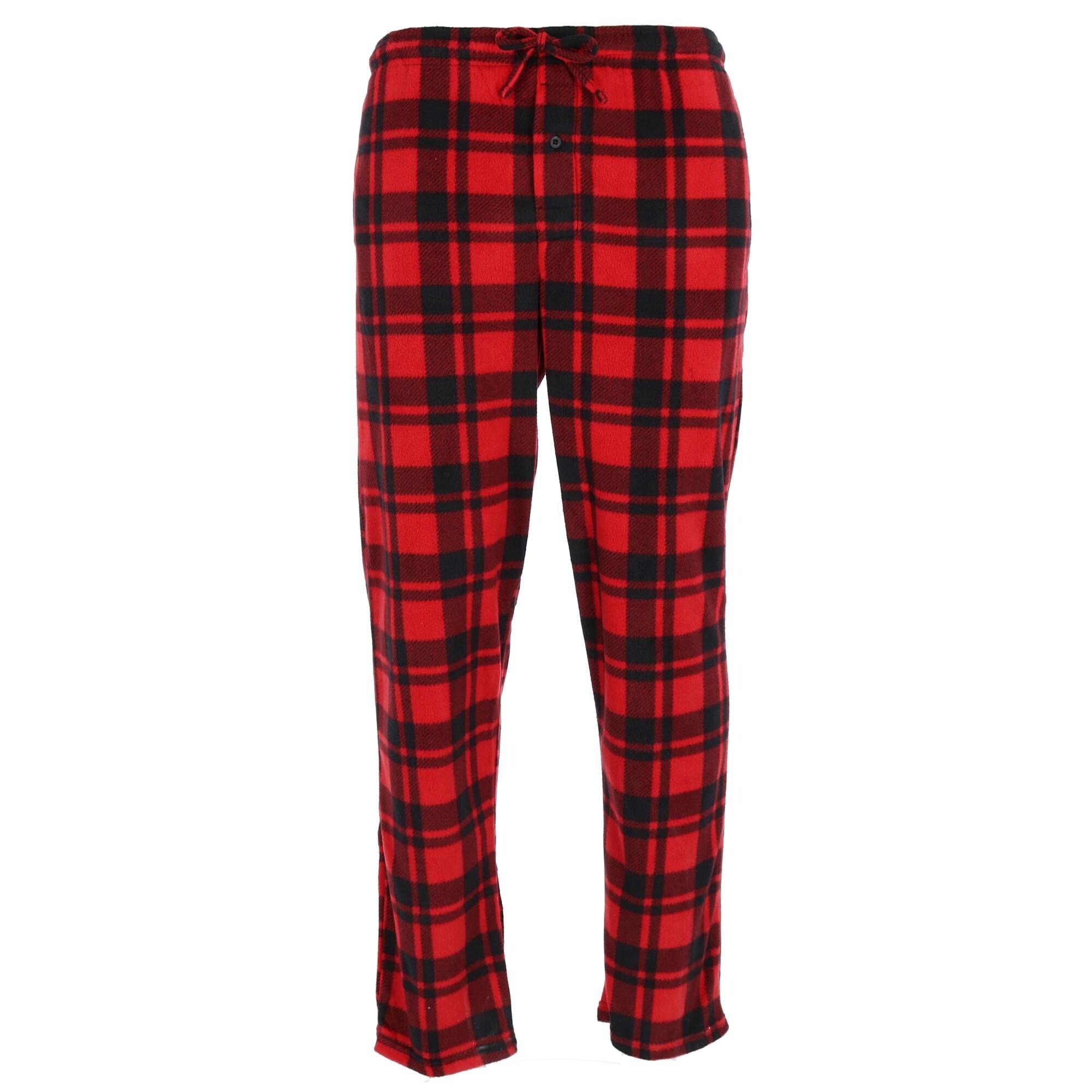 red and black checkered pants