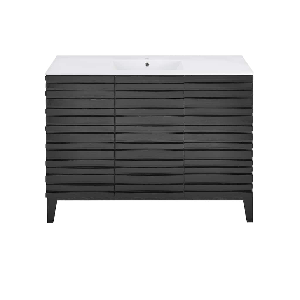 Cascade 48" Bathroom Vanity In Black