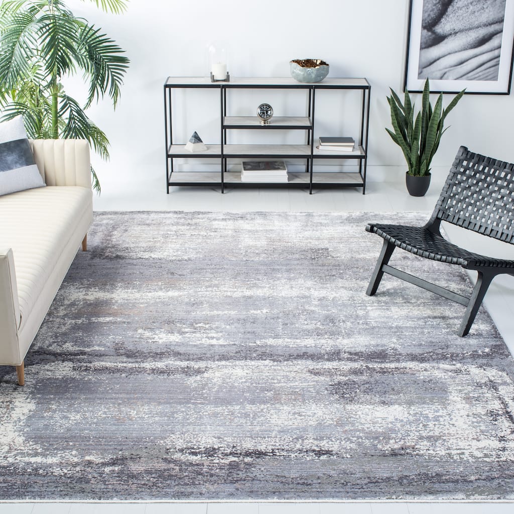 SAFAVIEH Eclipse Toontje Modern Distressed Viscose Rug