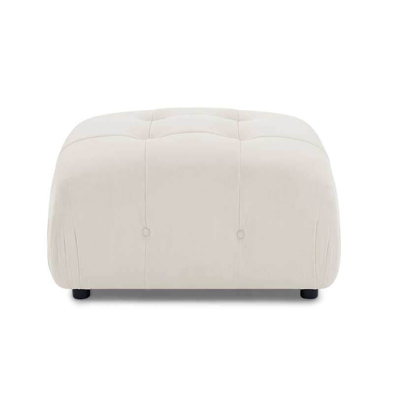 93'' Modular L-Shaped 4 Seat Sectional Sofa with Reversible Ottoman, Button Tufted Design and Comfortable Cushions