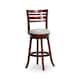 Option Cherry Finish/Beige Fabric