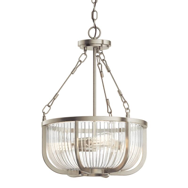 Kichler Roux 3 Light 16" Wide Pendant - Brushed Nickel