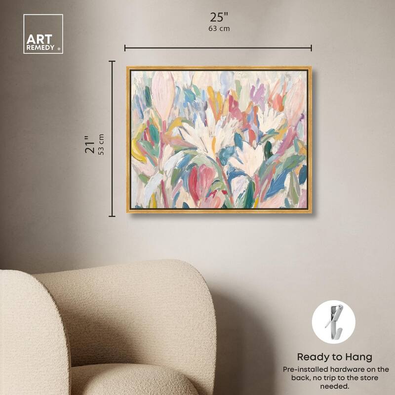 Morning Mist Bloom I Canvas by Art Remedy