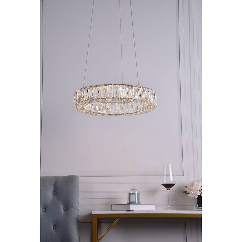 Integrated LED chip light gold Chandelier