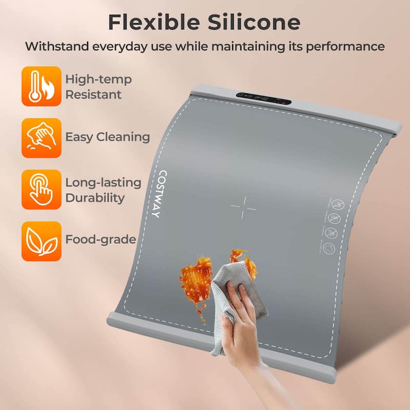 Costway Rollable & Portable Electric Warming Tray with Fasting Heating - See Details