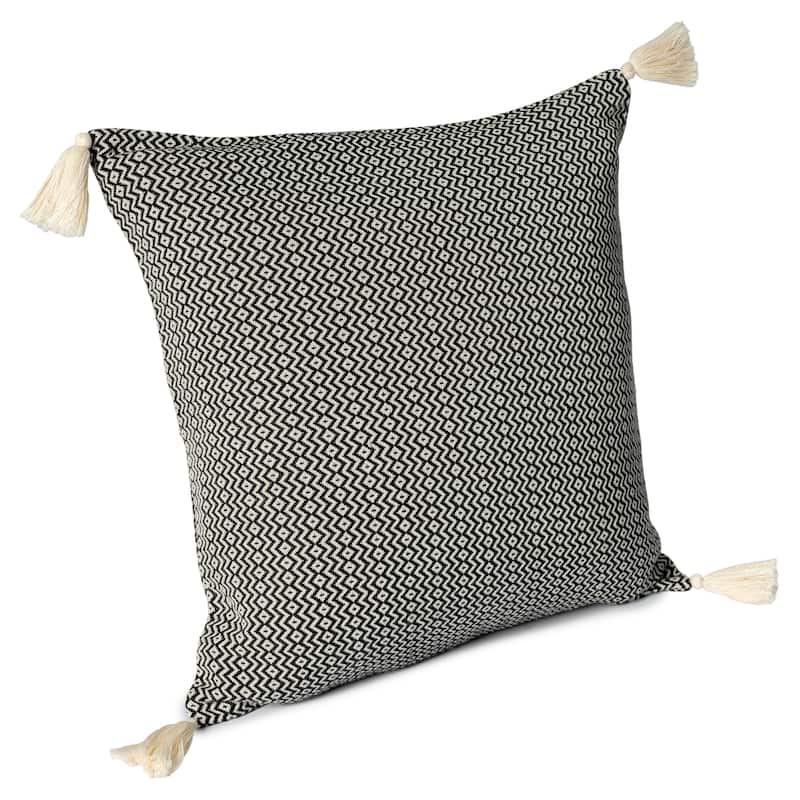 Sevita Casual Chevron Turkish Cotton Throw Pillow
