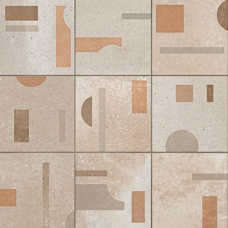 Merola Tile Adagio Decor Element 9-3/4" x 9-3/4" Porcelain Floor and Wall Tile