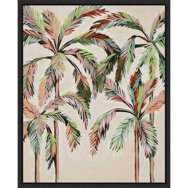 Palm Trees by Dani Heyward Framed Canvas Wall Art Print
