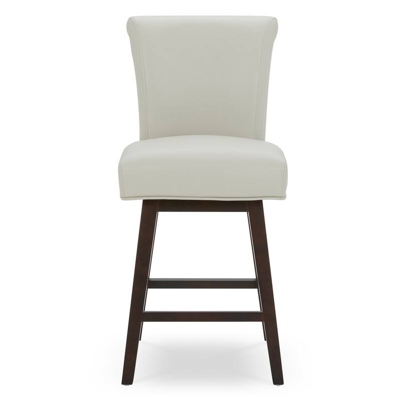 Spruce & Spring Noah Modern Upholstered Counter Height Swivel Barstool Single