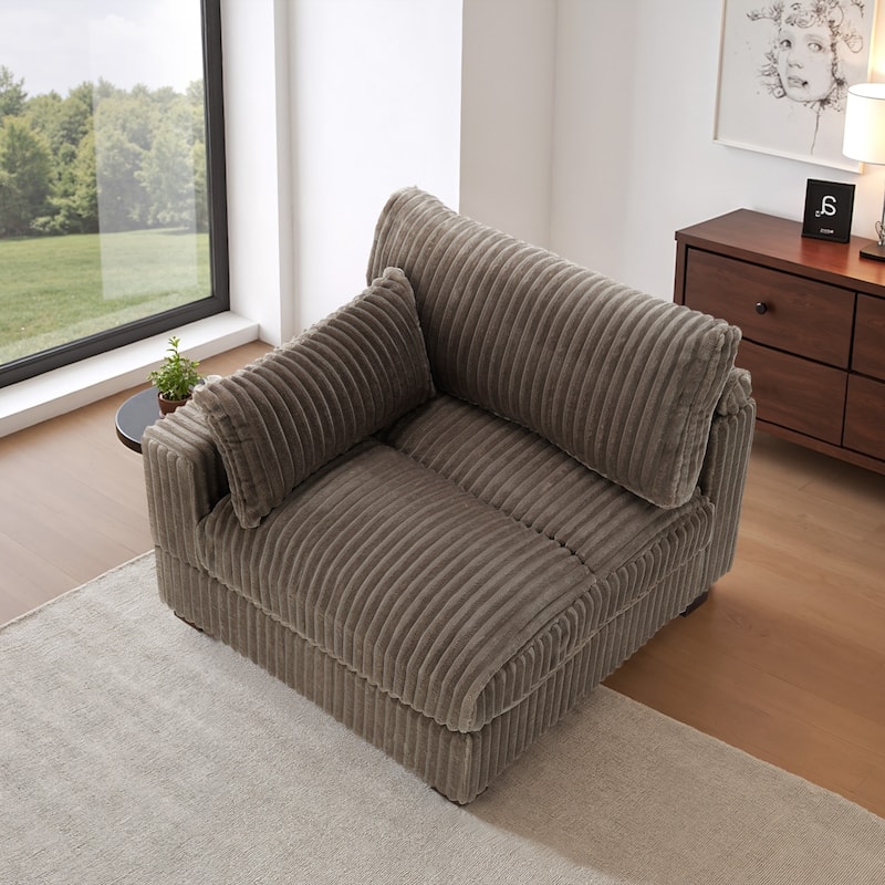 Cotton Flannel corner Sofa Armless Modular Sectional Sofa Seamless Combination