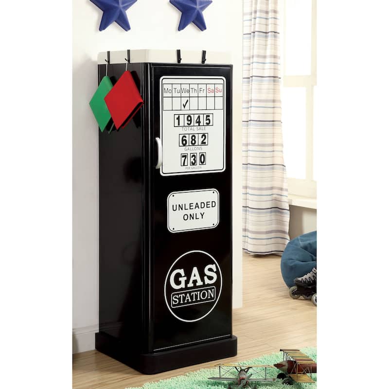 Fost Contemporary Metal Single-Door Kids Closet by Furniture of America