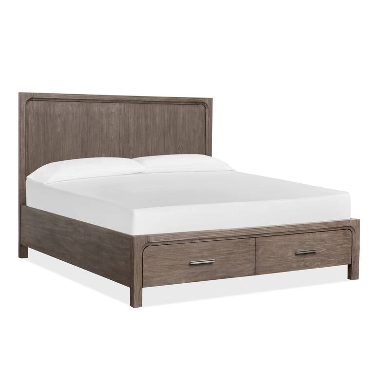 Magnussen Home Westbourne Dark Umber Panel Storage Bed - King
