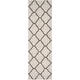 preview thumbnail 44 of 145, SAFAVIEH Hudson Shag Ariola Trellis 2-inch Thick Rug 2'3" x 10' Runner - Ivory/Grey
