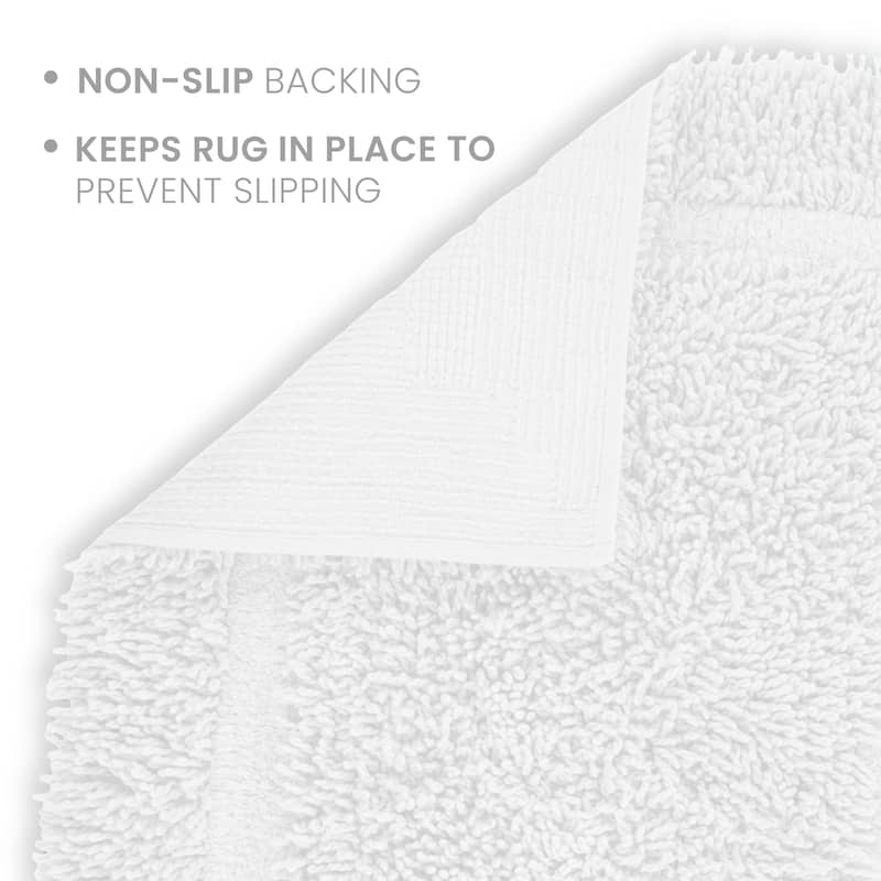 Martex 100% Cotton Quick Dry Ultra Soft & Absorbent Non Slip Bath Rug