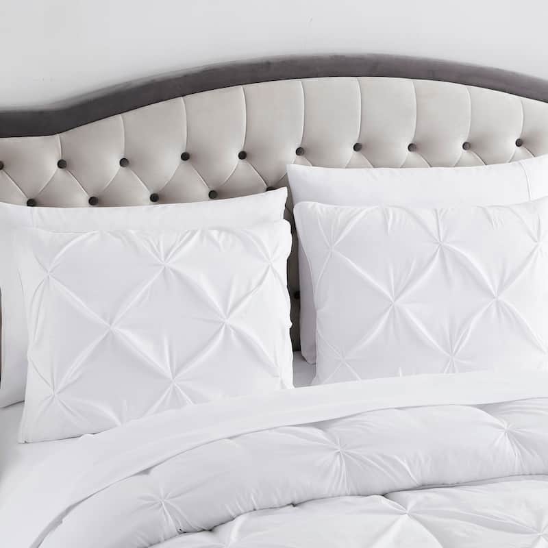 Sweet Home Collection 8 Piece Pinch Pleated Bed In a Bag All Season Complete Set