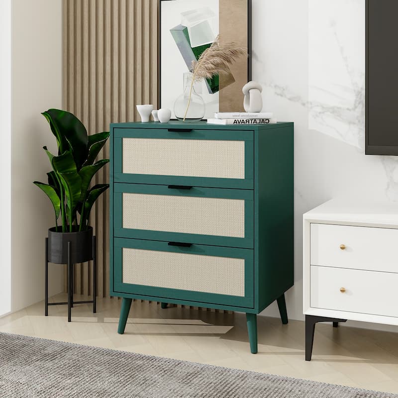 3 Drawers Wood Pantry Organizer, Drawer Storage Cabinet Suitable for Bedroom, Living Room, Kitchen