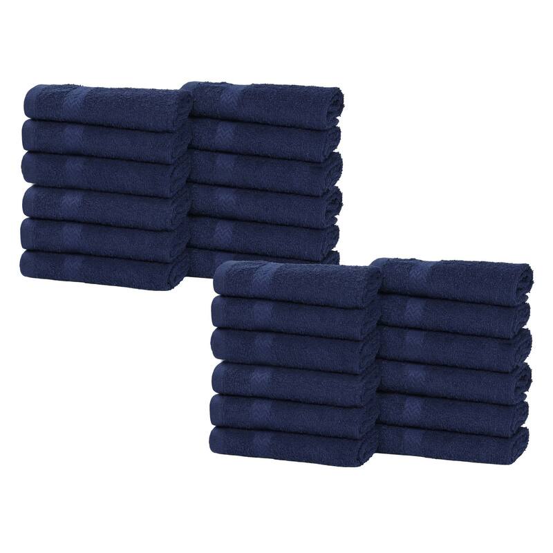 Superior Franklin Cotton Lightweight Face Towel Washcloth Set of 24