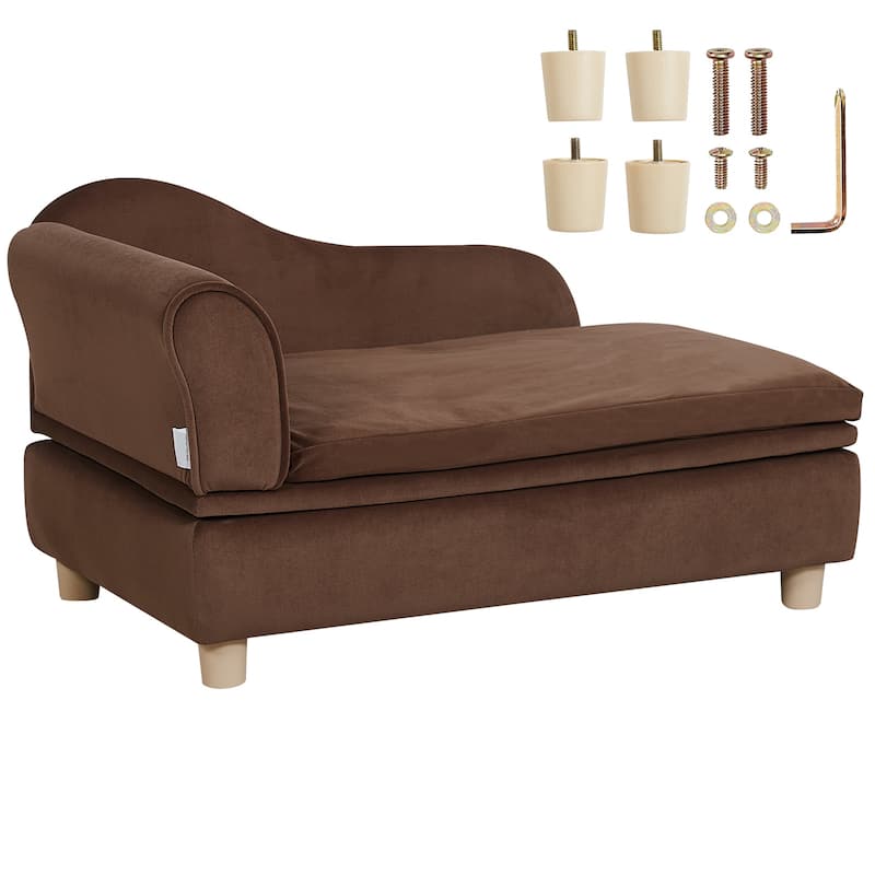 Pet Sofa Soft Velvety Dog Sofa Bed Cat Sofa