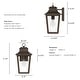 preview thumbnail 4 of 6, Hunter Spring Cove Outdoor Wall Light - Front Porch, Patio, Garage, Pergola - Traditional, Mission - Resists Corrosion!