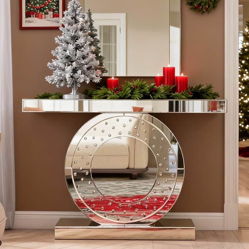 Mirrored Console Table Rectangular Sofa Table