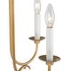 preview thumbnail 12 of 15, Mid-century Modern Gold French Country Candle Unique Chandelier Vintage Dining Room Pendant Lighting