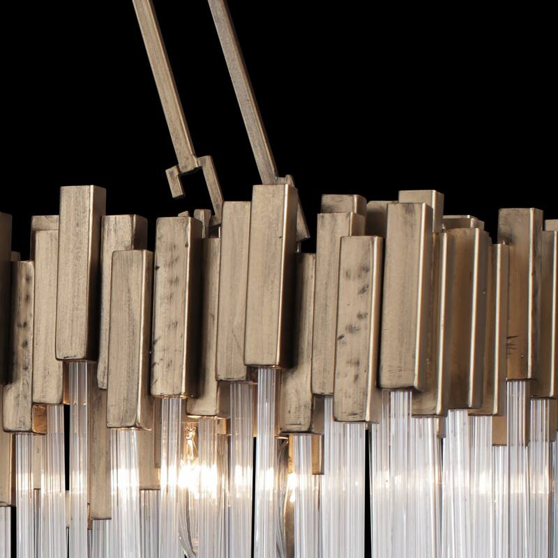 Varaluz Matrix Linear Pendant - 13"D x 48.25"W x 31.5"H