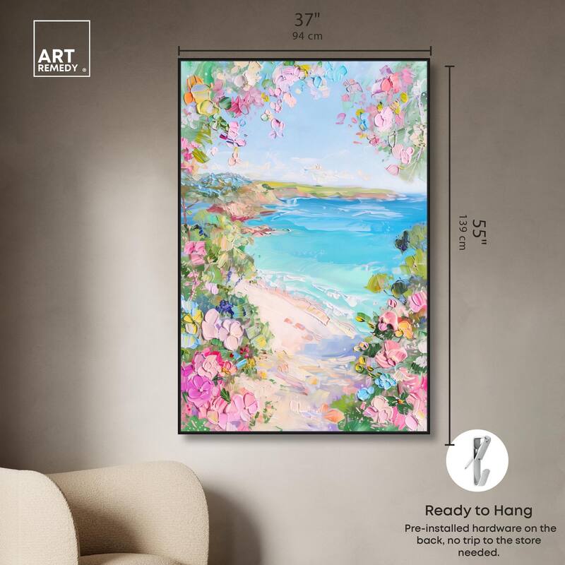 Hillside Harbor View II Canvas by Art Remedy