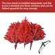 preview thumbnail 3 of 8, Pure Red PVC Christmas Tree with Hinged Branches & Stable Metal Stand