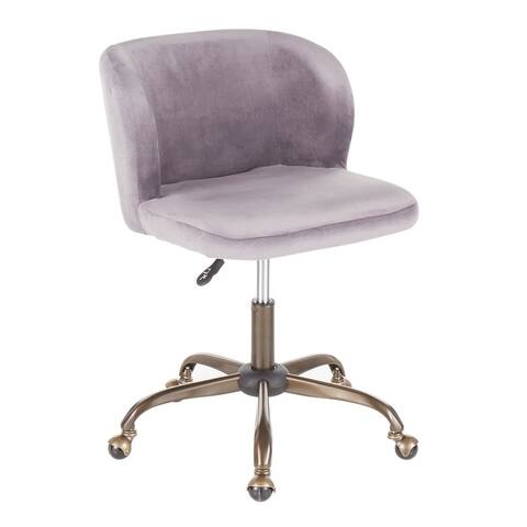 Silver Orchid Harding Velvet Task Chair