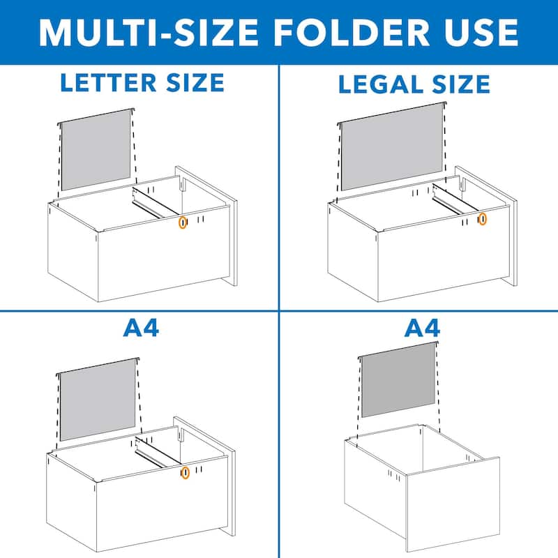 Mount-It! Mobile File Cabinet with 3 Drawers | Black