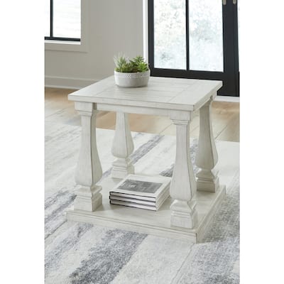 Signature Design by Ashley Arlendyne White End Table - 27"W x 24"D x 24"H