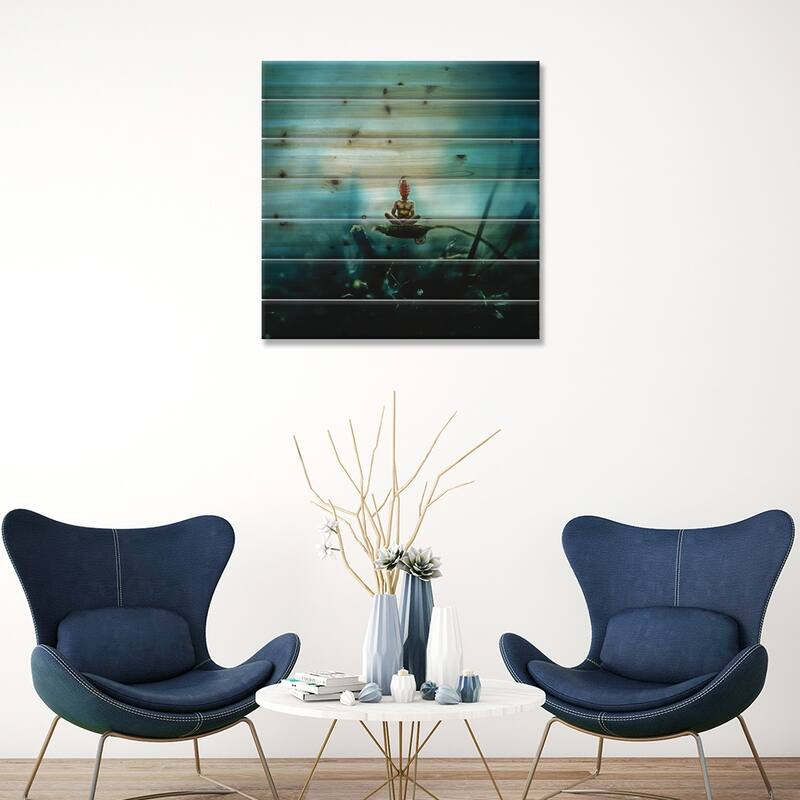 Temporary Peace Print On Wood by Mario Sanchez Nevado - Multi-Color
