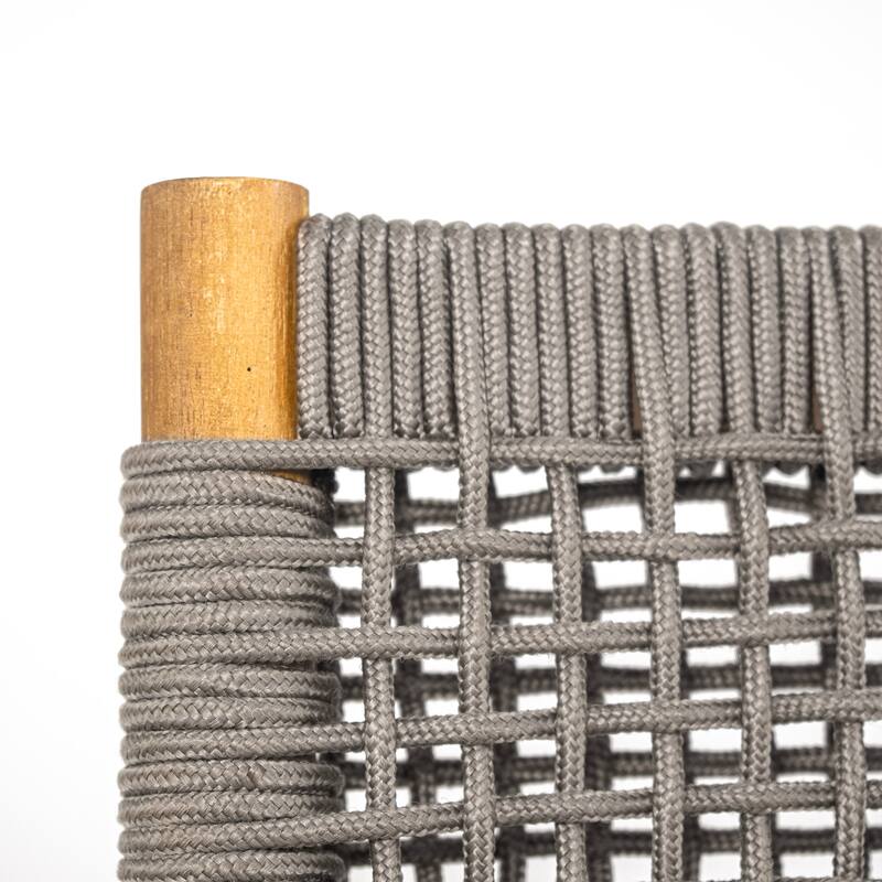 Christopher Knight Home - 7-Piece Outdoor Acacia Wood Dining Set with Cushioned Armchairs & Rectangular Slatted Table