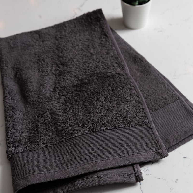 Fabstyles Camelot Hand Towel 600 GSM Zero-Twist Cotton Set of 4 - 16"x28"