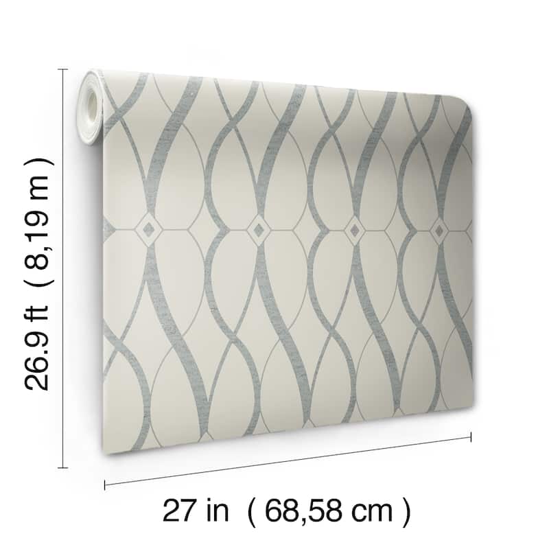 Fontaine, Graceful Geo 26.9' L X 27" W, Wallpaper Roll