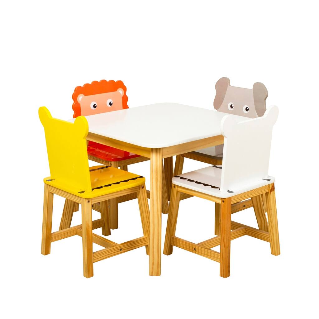 Modern 5 Piece Kiddy Table and Chair Set