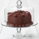 preview thumbnail 4 of 5, Libbey Selene Glass Cake Stand with Dome - Set of 2
