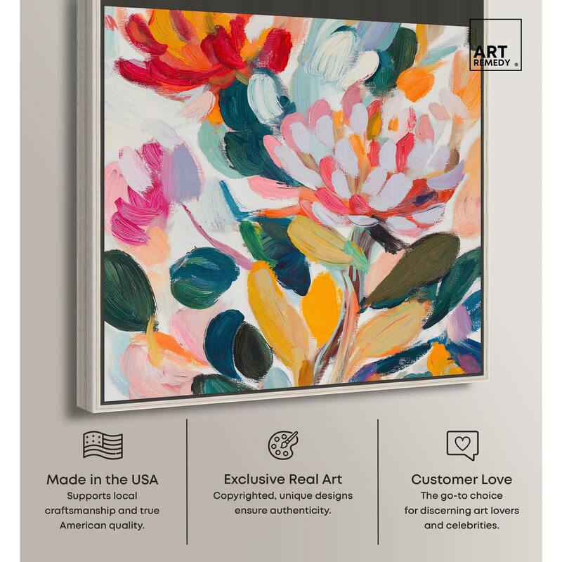Lively Flora II Canvas by Art Remedy