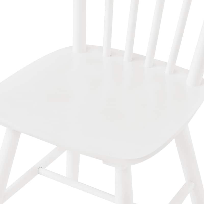 Solid Wood Dining Chairs Set of 4 - N/A