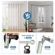preview thumbnail 31 of 32, Round Ball Designer Double Drapery Adjustable Curtain Rod & Hardware